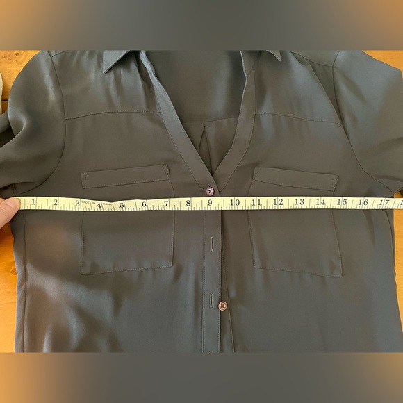 Express Slim Portofino Shirt. Size XS. Color Dark Grey. - Picture 5 of 5